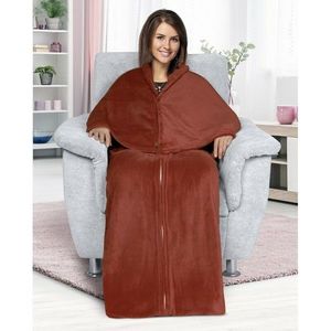 Bellatex Pătură pentru televizor Korall maro, 150 x 180 cm, maro imagine