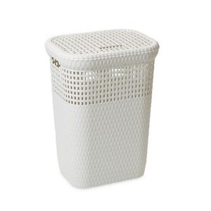 Coș de rufe 60 l, fildeș imagine