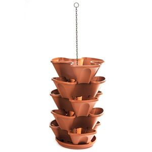 Cascadă suspendată, 5 piese, culoare teracota, teracotă, 53 cm imagine