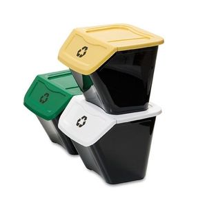 Coş de sortare a deşeurilor, 30 l, 3 buc. imagine