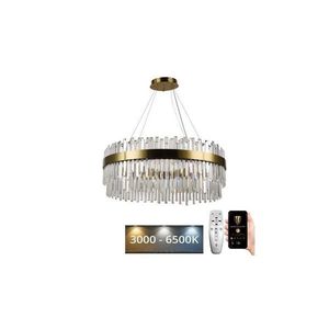 Lustră LED dimabilă pe cablu LED/110W/230V 3000-6500K auriu + telecomandă imagine