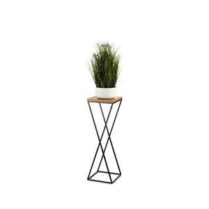 Suport flori 70x24 cm negru/maro imagine
