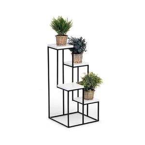 Suport flori KASKADA 70x34 negru/alb imagine
