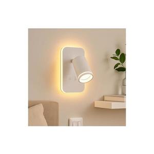Aplica LED de perete tip spot PIPE 1xGU10/10W/230V + LED/6W, albă imagine