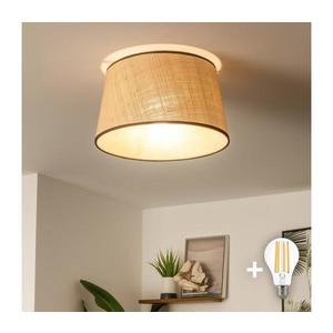 Brilagi - Plafonieră LED aplicată CERIA, 1xE27/40W/230V, Ø 35 cm, bej imagine