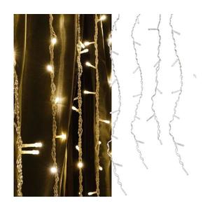 Perdea luminoasă LED ESTELLA, 47 LED, 8 funcții, 3, 5 m, alb cald imagine