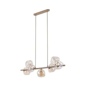 Brilagi - Lustru suspendat VULCANO pe cablu, 7xG9/8W/230V, bej/bej fumuriu imagine