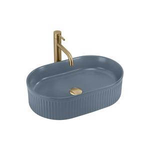 REA-U3535 - Lavoar VANDA pentru montare pe blat 31x49 cm, ceramică/bleumarin închis imagine