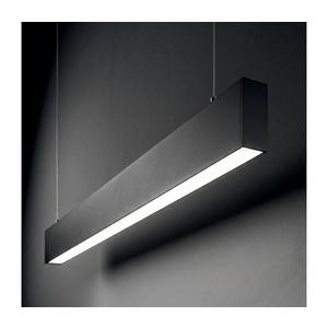 Ideal Lux - Lustră LED suspendată pe cablu STEEL LED/29W/230V 3000K CRI 90 120 cm negru imagine
