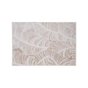 Covor SALAMANCA 120 x 170 cm, bej/alb, model cu frunze imagine
