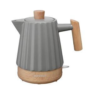 Concept RK0092 - Fierbător electric rapid 1, 5 l, 1500W/230V, gri închis / decor lemn / ceramică imagine