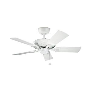 lator de tavan Kichler KLF-KEVLAR-42-WHT KEVLAR d. 107 cm IP44 imagine
