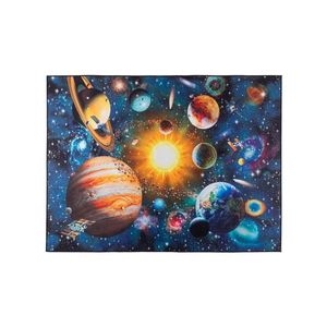 Covor antiderapant pentru copii PRINT 3D 120x160 cm planete/multicolor imagine