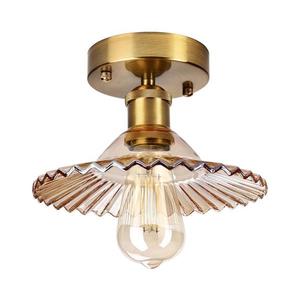 Lustră aplicată TRISH 1xE27/15W/230V auriu/bej fumuriu imagine