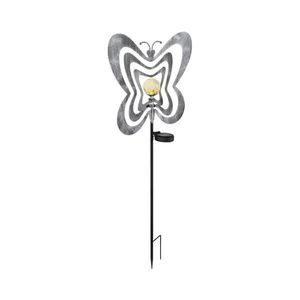 Globo 36581 - Lampă solară LED, LED/0, 06 W/3 V, IP44, fluture argintiu imagine