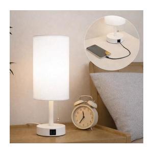 Brilagi - Lampă de masă TABLON cu port USB, 1xE27/25W/230V, albă imagine