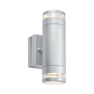 Markslöjd 109106 - Aplică LED de exterior LUNO, dimabilă, 2 x LED, 4, 9 W, 230 V, IP65, argintiu imagine