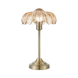 Markslöjd 109180 - Lampă de masă KURAGE 1xE27/60W/230V alamă/bej fumuriu imagine