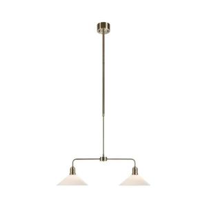 Markslöjd 109160 - Lustră VELA pe tijă, 2xE27/60W/230V, alb/alamă imagine