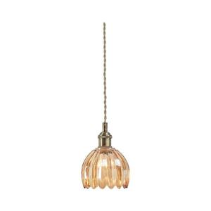 Markslöjd 109137 - Suspensie cu cablu GOTA, 1xE14/40W/230V, bej fumuriu/alamă imagine