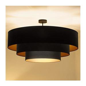 Brilagi - Lustru aplicat LUNETA, 3x E27/60W/230V, Ø 80 cm, negru/auriu imagine