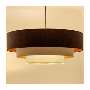 Brilagi - Lustră cu cablu LUNETA 3xE27/60W/230V Ø 80 cm maro/bej/crem imagine
