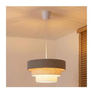 Brilagi - Lustră suspendată pe cablu LUNETA 1xE27/60W/230V diam. 40 cm gri/crem/alb imagine