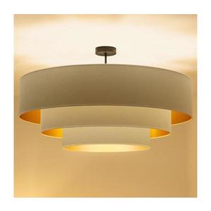 Brilagi - Lustră aplicată LUNETA 3xE27/60W/230V Ø 80 cm crem/auriu imagine