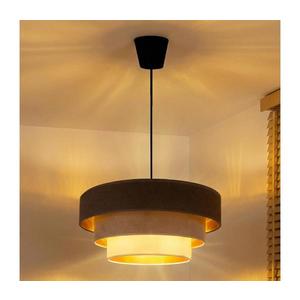 Brilagi - Lustră suspendată pe cablu LUNETA 1xE27/60W/230V Ø 40 cm maro/bej/crem imagine