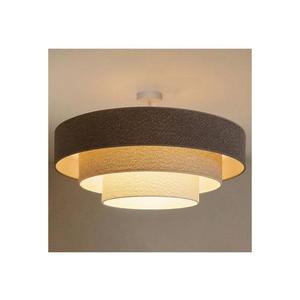 Brilagi - Lustru aplicat LUNETA, 3xE27/60W/230V, Ø 80 cm, gri/crem/alb imagine