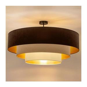 Brilagi - Lustra aplicată LUNETA 3xE27/60W/230V Ø 80 cm maro/bej/crem imagine