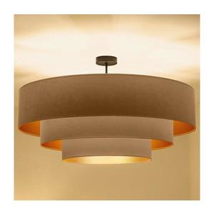Brilagi - Lustră de tavan aplicată LUNETA 3xE27/60W/230V Ø 80 cm bej/auriu imagine