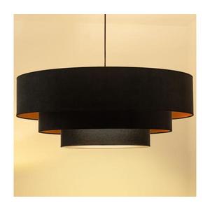 Brilagi - Lustră suspendată LUNETA 3xE27/60W/230V, Ø 80 cm, negru/auriu imagine