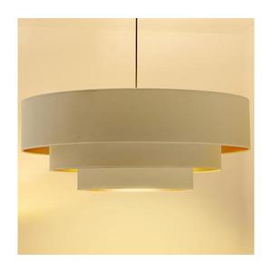 Brilagi - Lustră suspendată pe cablu LUNETA 3xE27/60W/230V, diam. 80 cm, crem/auriu imagine