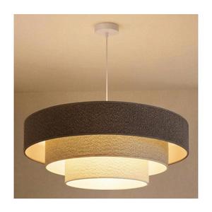 Brilagi - Lustră pe cablu LUNETA 3xE27/60W/230V, Ø 80 cm, gri/crem/alb imagine