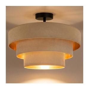 Brilagi - LUNETA, lustră aplicată 1xE27/60W/230V, Ø 40 cm, bej/auriu imagine