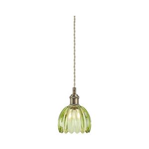 Markslöjd 109138 - Pendul GOTA suspendat pe cablu 1xE14/40W/230V, verde fumuriu/alamă imagine