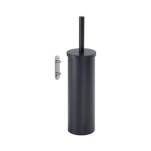 Gedy - Perie WC de perete PIRENEI, negru mat imagine