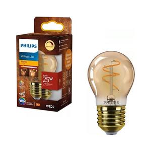 Bec LED dimabil VINTAGE Philips P45 E27/3, 1W/230V 2200K CRI 90 imagine