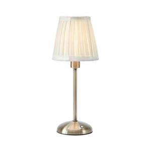 Markslöjd 109126 - Lampă de masă LED reîncărcabilă, reglabilă, ANNO 1xE14/2W/2000 mAh, alb/alamă imagine