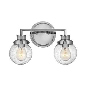 Quintiesse QN-POPPY2-PC-BATH Aplică de perete pentru baie POPPY 2xE27/60W/230V IP44 crom lucios imagine