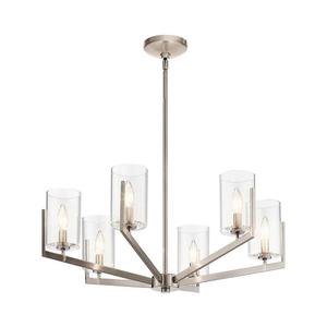 Quintiesse QN-NYE6-CLP - Lustru cu tijă NYE 6xE14/40W/230V crom mat imagine