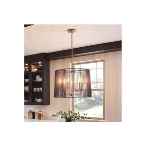 Quintiesse QN-LINARA-6P-BK - Candelabru cu tijă LINARA 6xE14/60W/230V negru/auriu imagine