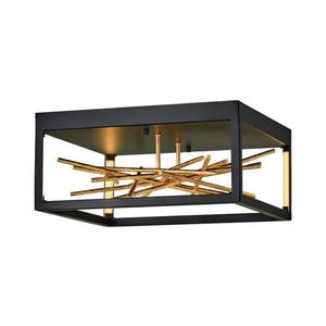 Quintiesse QN-STYX-LED-F-BG - Plafonieră LED STYX/8W/230V negru/auriu imagine