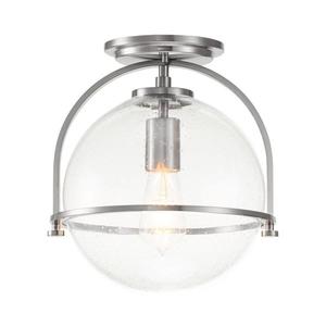 Quintiesse QN-SOMERSET-F-C-BN - Plafonieră SOMERSET 1xE27/60W/230V, crom mat imagine