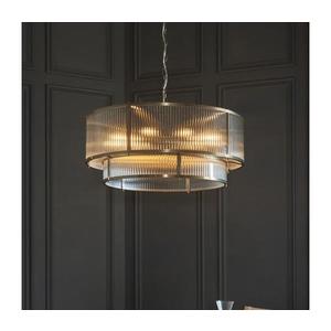 Endon 119456 - Lustră cu lanț RIDGETON 8xE14/7W/230V, crom mat imagine