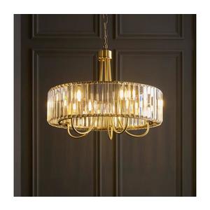 Endon 119610 - Candelabru VISCONTI cu lanț, 5 x E14, 6 W, 230 V, alamă imagine