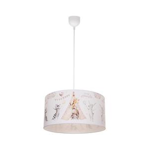 Lustră pentru copii KIDS ROOM, 1xE27/60W/230V, Ø 40 cm, cu animale imagine