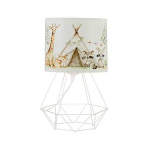 Lampă de masă pentru copii KIDS ROOM 1xE27/60W/230V, diametru 18 cm, cu animale imagine