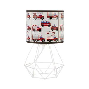 Lampă de masă pentru copii KIDS ROOM, model Pompieri, 1xE27/60W/230V, Ø 18 cm imagine